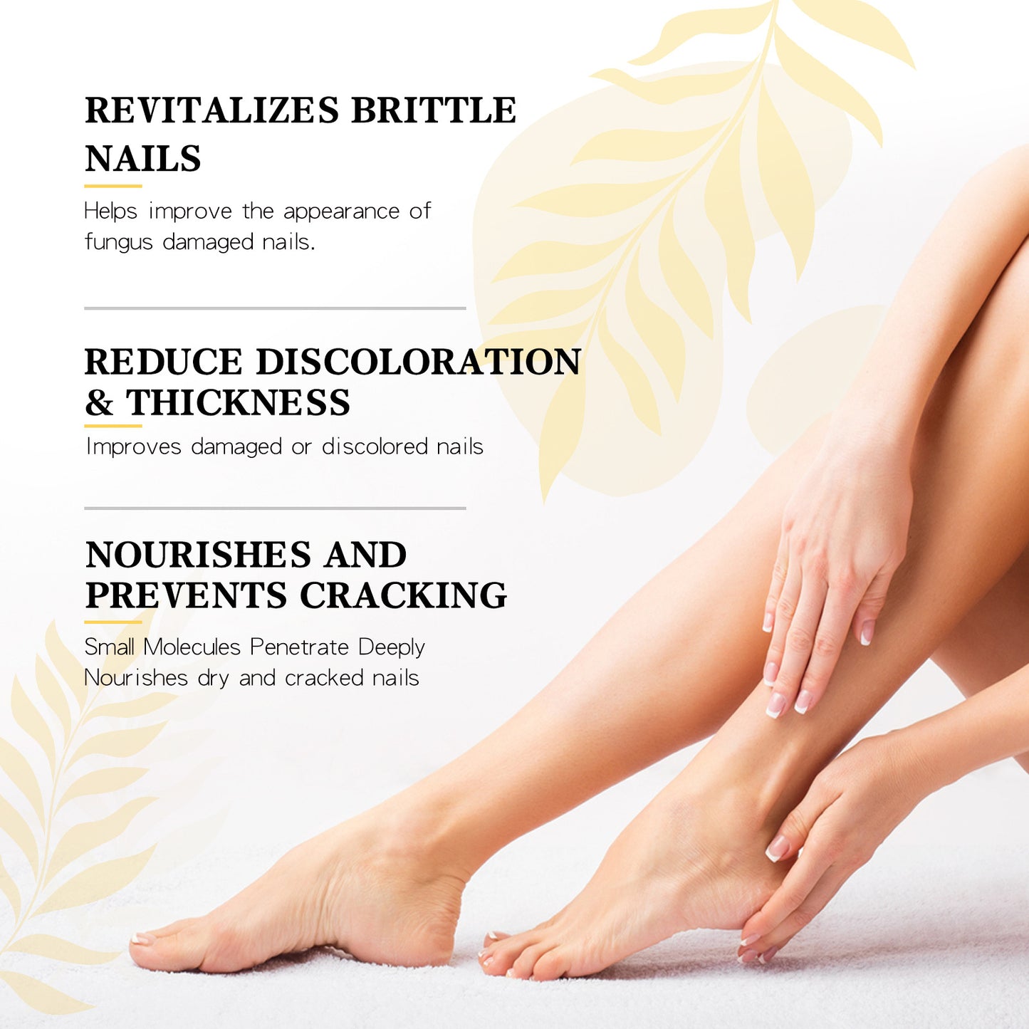 Hand And Foot Gray Nail Soft Yellow Thickening Bright Cleaning Repair