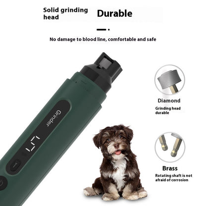 Dog & Cat Nail Grinder Electric Pet Nail Trimmers Rechargeable