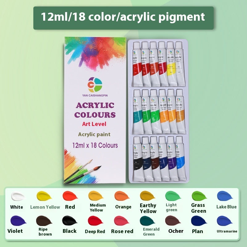 Propylene Paint Set 12ml Waterproof Beginner Children's Painting 12182436 Color Oil Painting