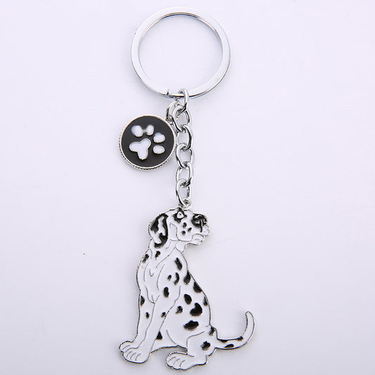 Dog car keychain