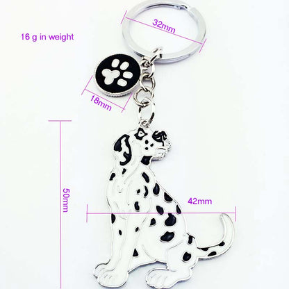 Dog car keychain