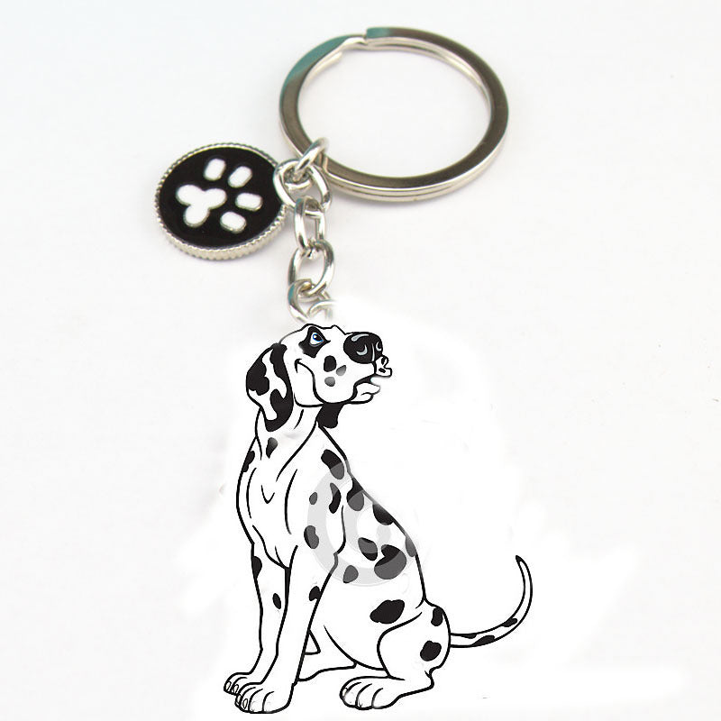 Dog car keychain