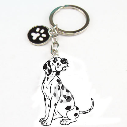 Dog car keychain
