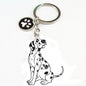 Dog car keychain