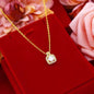 Fashion Jewelry Set Zircon Gem Pendant Chain Choker Necklace For Women