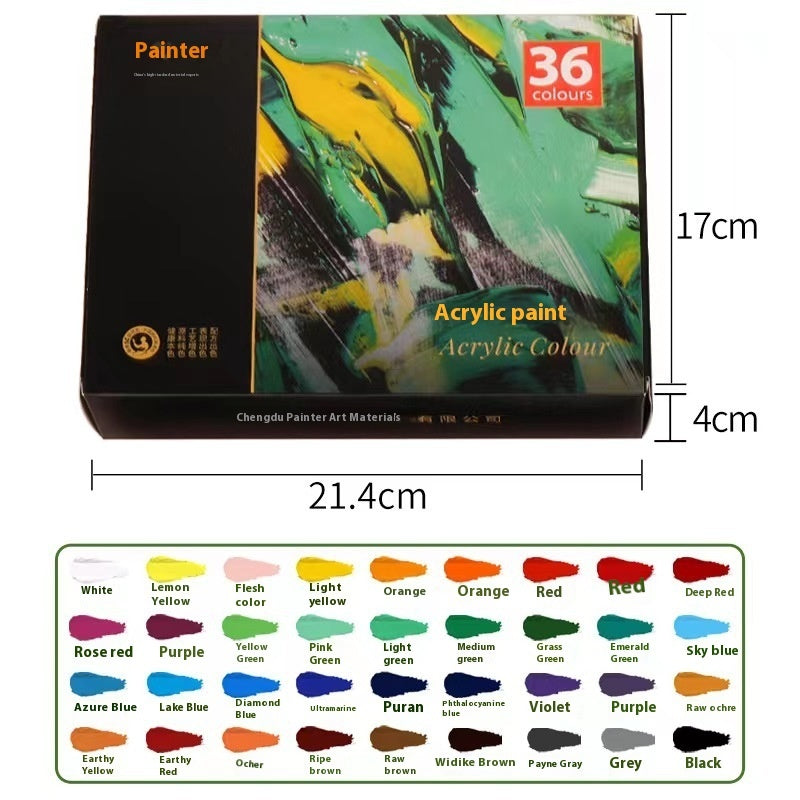 Propylene Paint Set 12ml Waterproof Beginner Children's Painting 12182436 Color Oil Painting