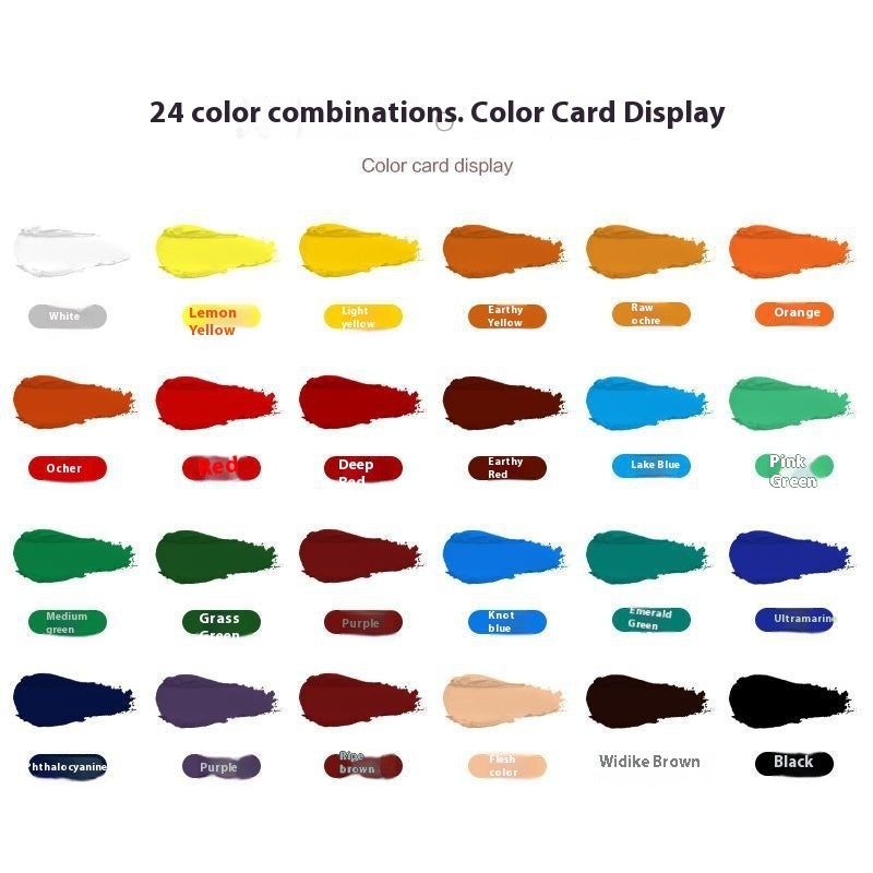 Propylene Paint Set 12ml Waterproof Beginner Children's Painting 12182436 Color Oil Painting