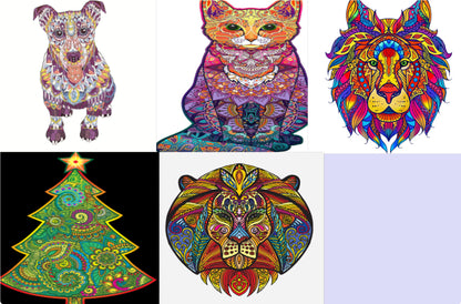 Colorful Butterfly Animal Wooden Puzzles