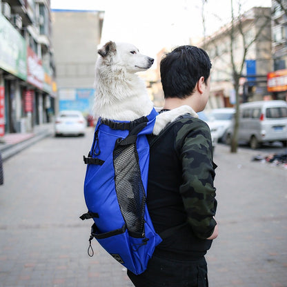 Pet Dog Carrier Bag Carrier For Dogs Backpack Out Double Shoulder