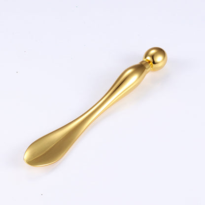 Zinc Alloy Eye Cream Facial Mask Mask Spoon Golden Massage Beauty Stick Metal Eye