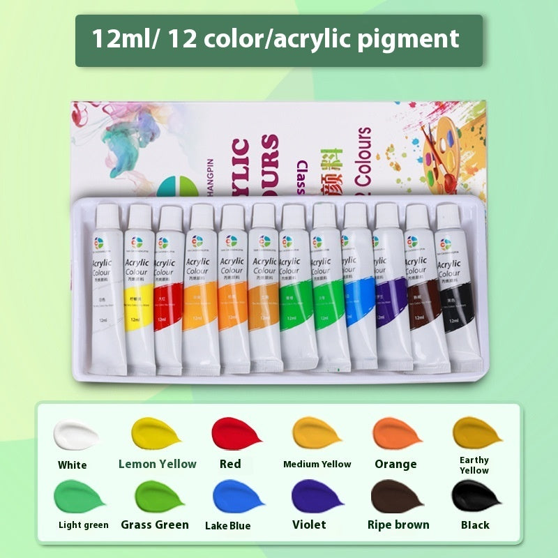 Propylene Paint Set 12ml Waterproof Beginner Children's Painting 12182436 Color Oil Painting