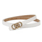 Women's Belt White Three-circle Simple All-matching Jeans
