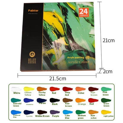 Propylene Paint Set 12ml Waterproof Beginner Children's Painting 12182436 Color Oil Painting