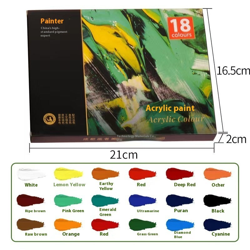 Propylene Paint Set 12ml Waterproof Beginner Children's Painting 12182436 Color Oil Painting