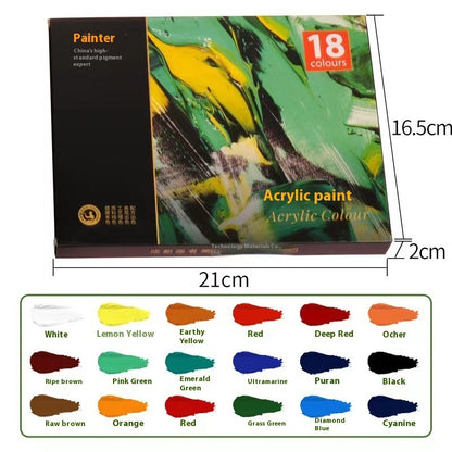 Propylene Paint Set 12ml Waterproof Beginner Children's Painting 12182436 Color Oil Painting