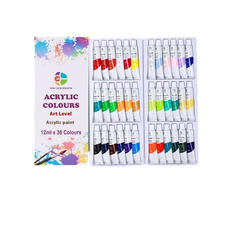 Propylene Paint Set 12ml Waterproof Beginner Children's Painting 12182436 Color Oil Painting