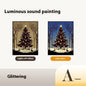 Luminous Speaker Christmas Tree Painting Bluetooth Speaker Desktop Ornament Gift Light And Shadow Art Lighting