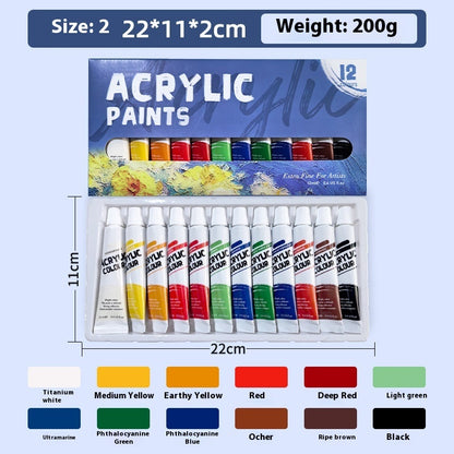 Propylene Paint Set 12ml Waterproof Beginner Children's Painting 12182436 Color Oil Painting